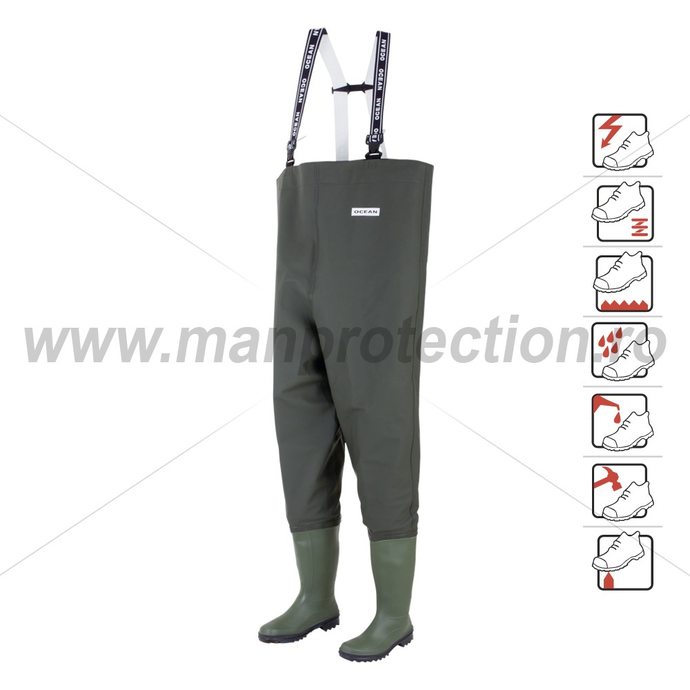 Cizme pantalon de protectie Danubio, art.A412 S5 ( 577 )