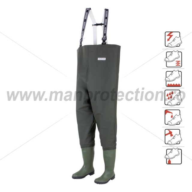 Cizme pantalon de protectie Danubio, art.A412 S5 ( 577 )