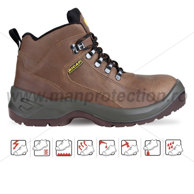 Bocanc de protectie cu bombeu metalic si lamela Terrano , art.A168 S3 ( 2345 )