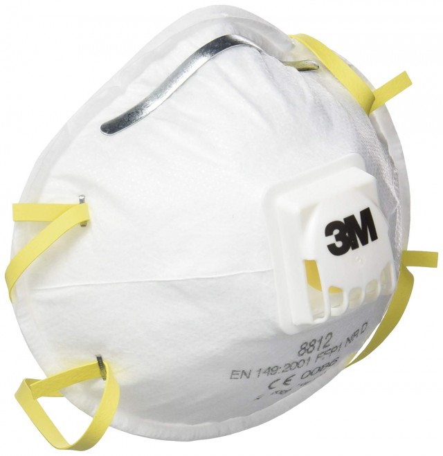 Semimasca simpla cu supapa FFP1, art.1D41 (3M) ( 8812 )