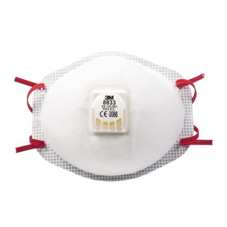 Semimasca in forma de cupa, cu supapa FFP3, art. 1D49 (3M) ( 8833 )