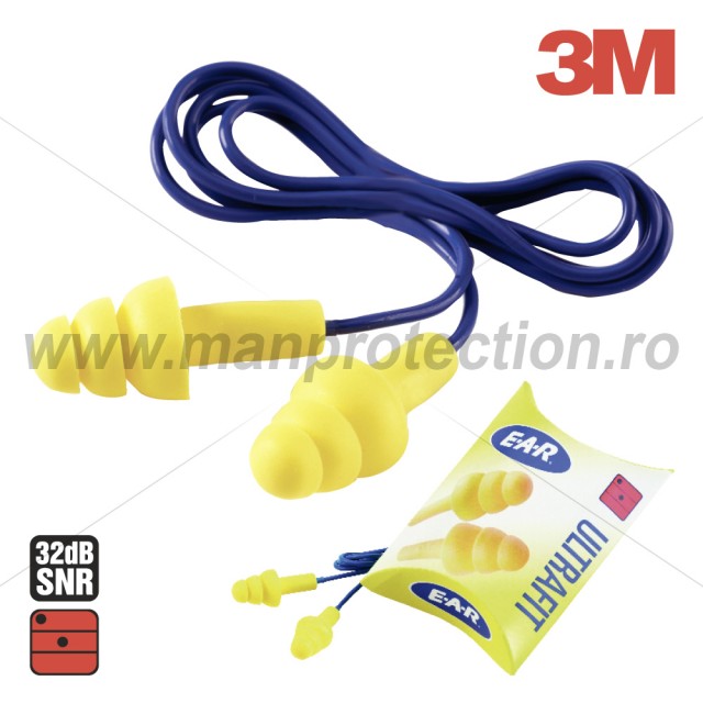 EAR ULTRAFIT TIED EARPLUGS WITH CARDBOARD BOX, ART.D141 ( 2632 )