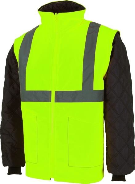 JACHETA DE INALTA VIZIBILITATE CU MANECI DETASABILE 2 IN 1 BRIGHTON, RENANIA, ART. 5B19 ( 9179 )