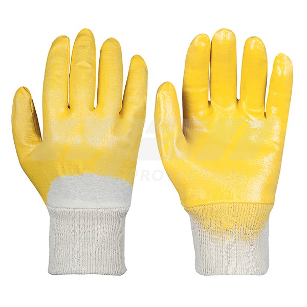 MANUSI DE PROTECTIE MECANICA CATEGORIA II NITRIL YELLOW, RENANIA, ART. C169 ( 1453 )