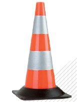 CON DE SEMNALIZARE, H-50CM, BAZA-27 CM, 1800 G, ART. T169 ( 166 )